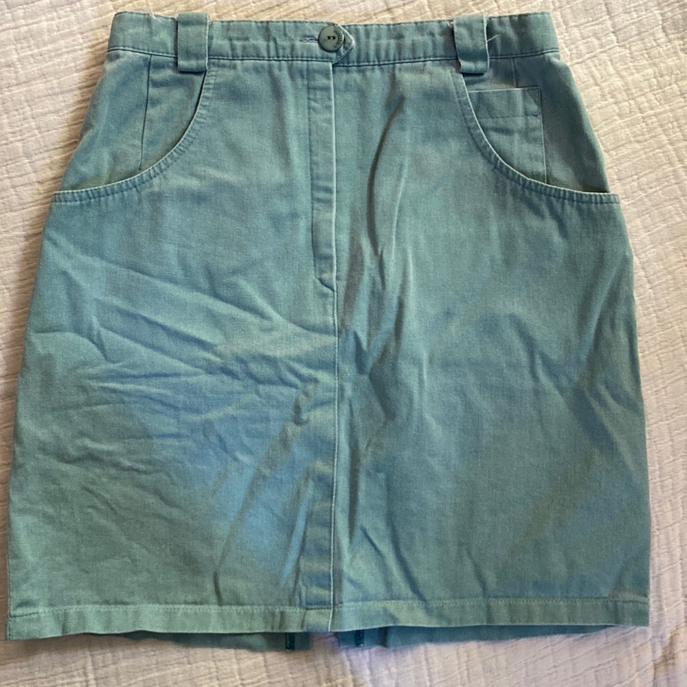 Vintage Light Blue Denim Skirt